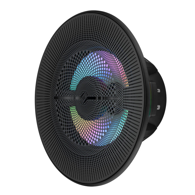 Load image into Gallery viewer, Luxury 8” 2-Way Marine Coaxial Speaker with Digital LED Lights and Flush Magnetic Mount Grille | 175W RMS 4-Ohm

