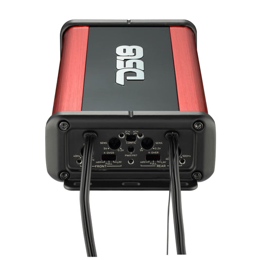 NXL 4-Channel Full-Range Class D Waterproof IP67 Marine and Powersports NANO Amplifier with Bluetooth 5.1 Receiver Built-In