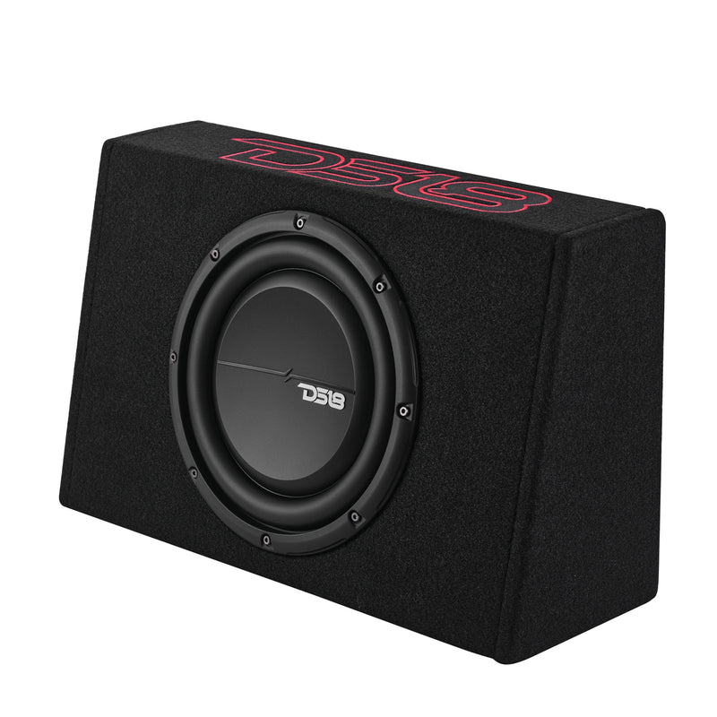 Load image into Gallery viewer, 10” Amplified Shallow Subwoofer Enclosure for Pickup Trucks
