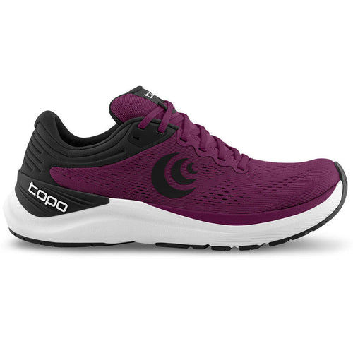 Women's Topo Athletic Ultrafly 4, Wine/Black, 6 B Medium - Skoutley Outdoors LLC