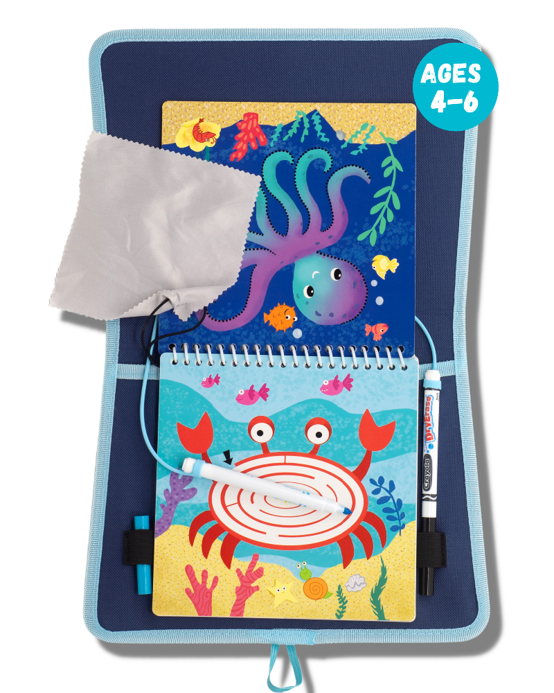 Load image into Gallery viewer, Totebook Kids Dry Erase Travel Activity Book
