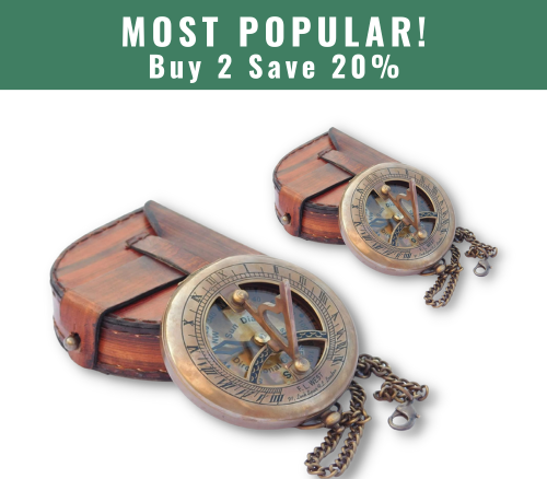 Load image into Gallery viewer, Century Pocket Sundial
