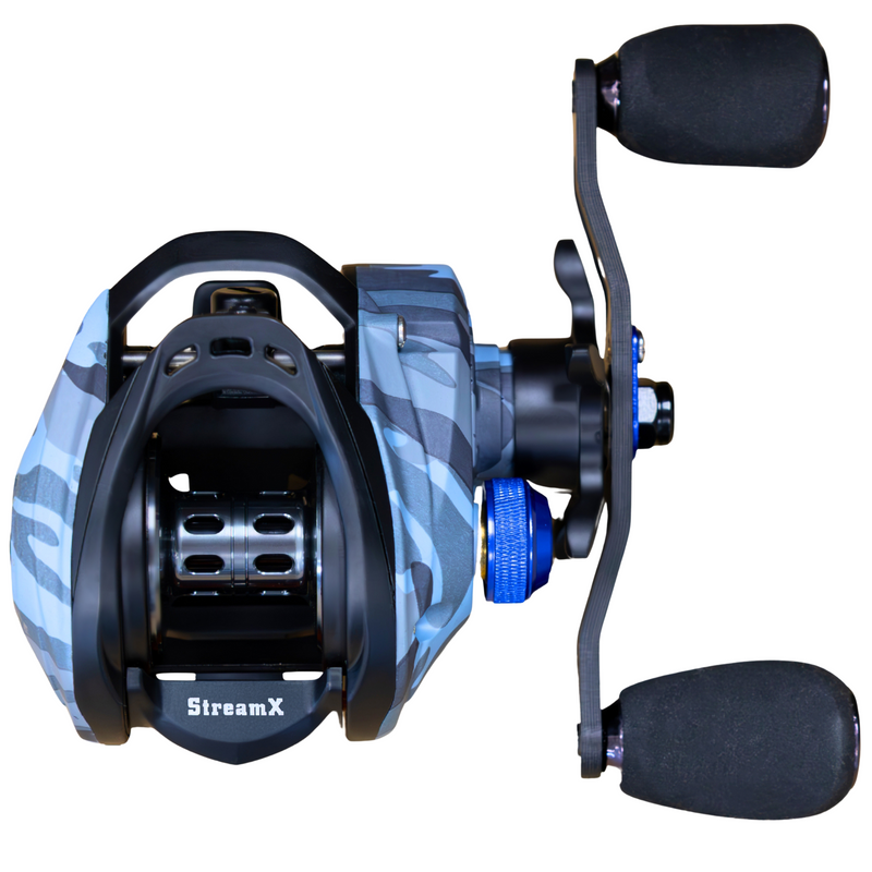 Load image into Gallery viewer, Reaction Tackle Baitcasting Fishing Reel- StreamX Edition- 7.5:1 Gear Ratio
