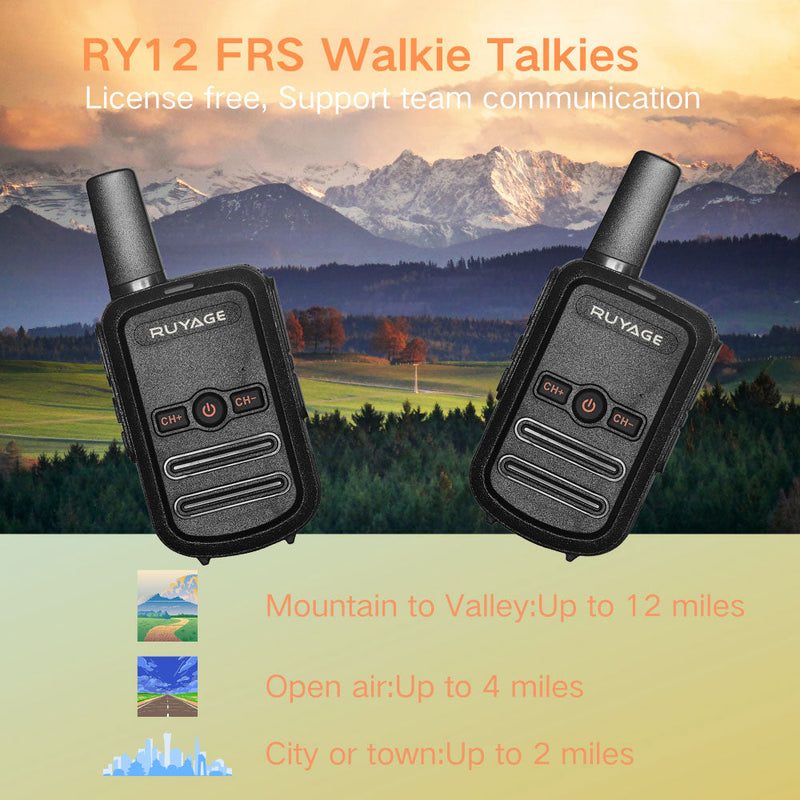 Load image into Gallery viewer, Ruyage RY12 UHF Analog Long Range Two Way Radio Mini Walkie Talkie
