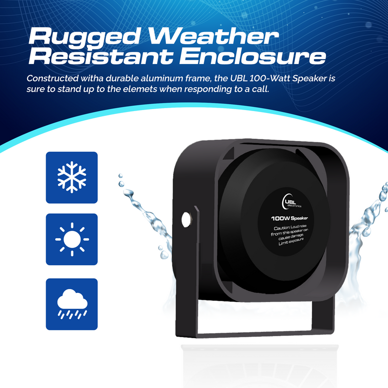 Load image into Gallery viewer, UBL 100W Slim Siren Speaker
