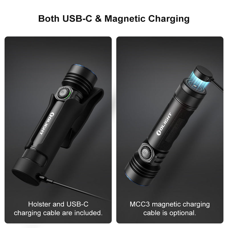 Load image into Gallery viewer, Olight Seeker 4 Pro Rechargeable Flashlight 4600 Lumens USB-C Magnetic Charging
