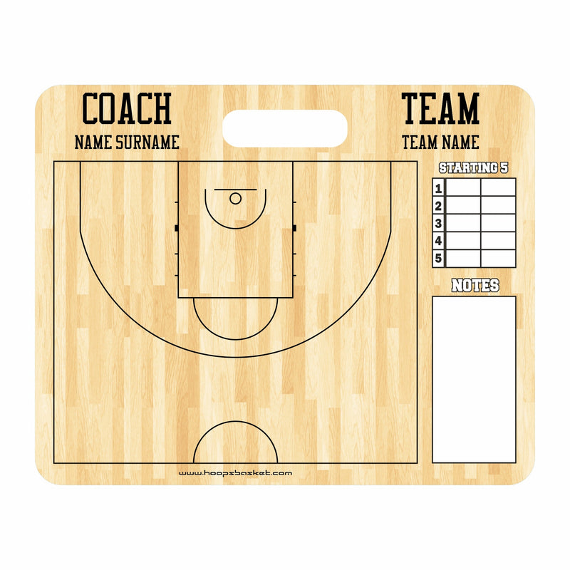 Load image into Gallery viewer, Custom FIBA Basketball Coaching Board 15.7 x 12.6 in (Magnetic)
