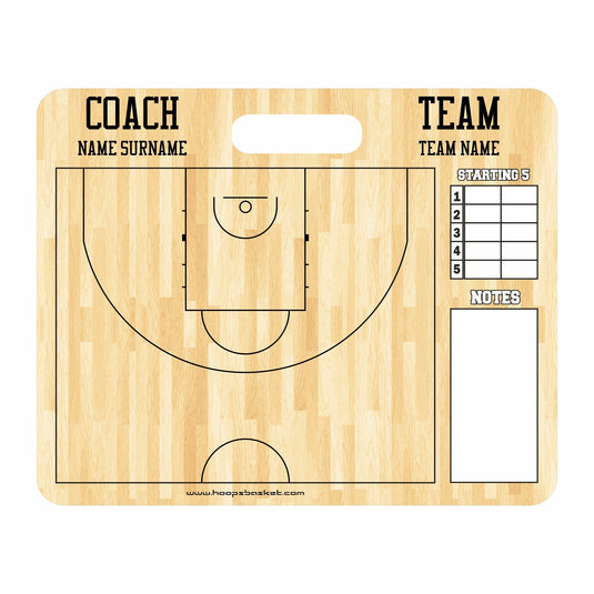 Custom FIBA Basketball Coaching Board 15.7 x 12.6 in (Magnetic)