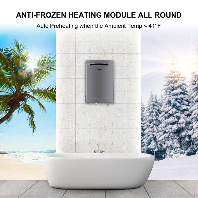 Load image into Gallery viewer, Camplux Whole Home Outdoor Tankless Hot Water Heater 6.86 GPM | Gray
