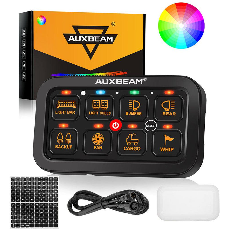 Load image into Gallery viewer, RA80 RGB Switch Panel, Toggle/ Momentary/ Pulsed Mode Supported (One-Sided Outlet)
