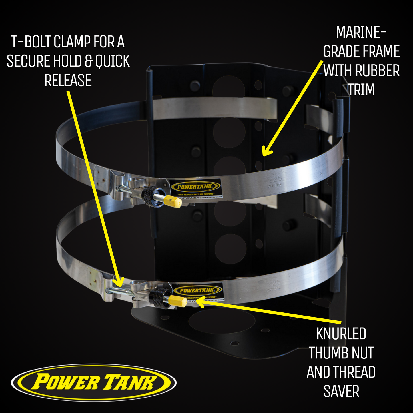 Sumatra MARINE Bracket for 20 lb. Steel BBQ Propane Tank