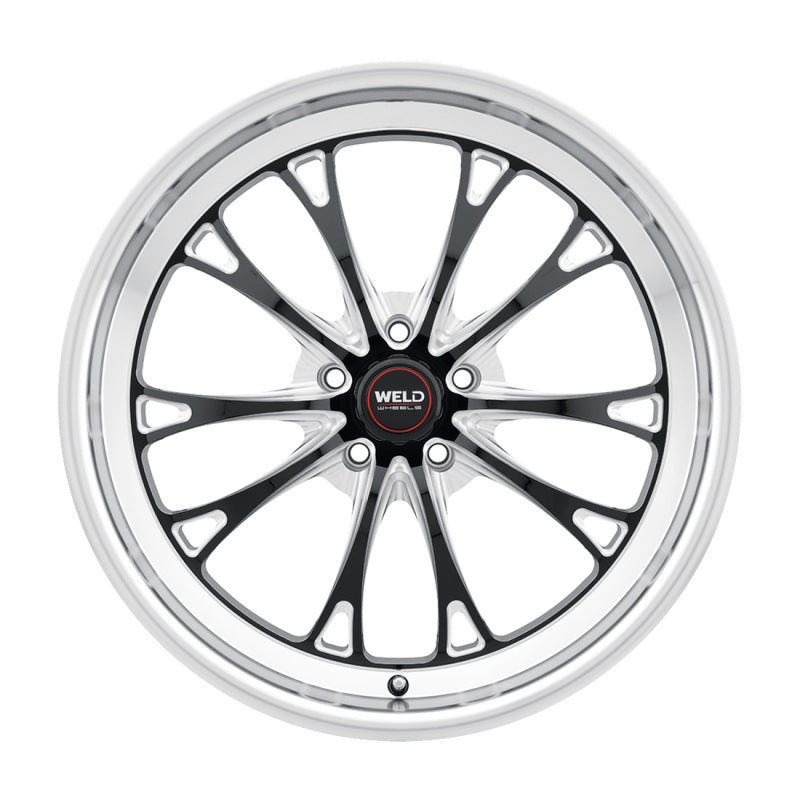 Load image into Gallery viewer, Weld S157 20X10.5 Belmont Drag 5X127 ET38 BS7.25 Gloss Black MIL Dia 71.5

