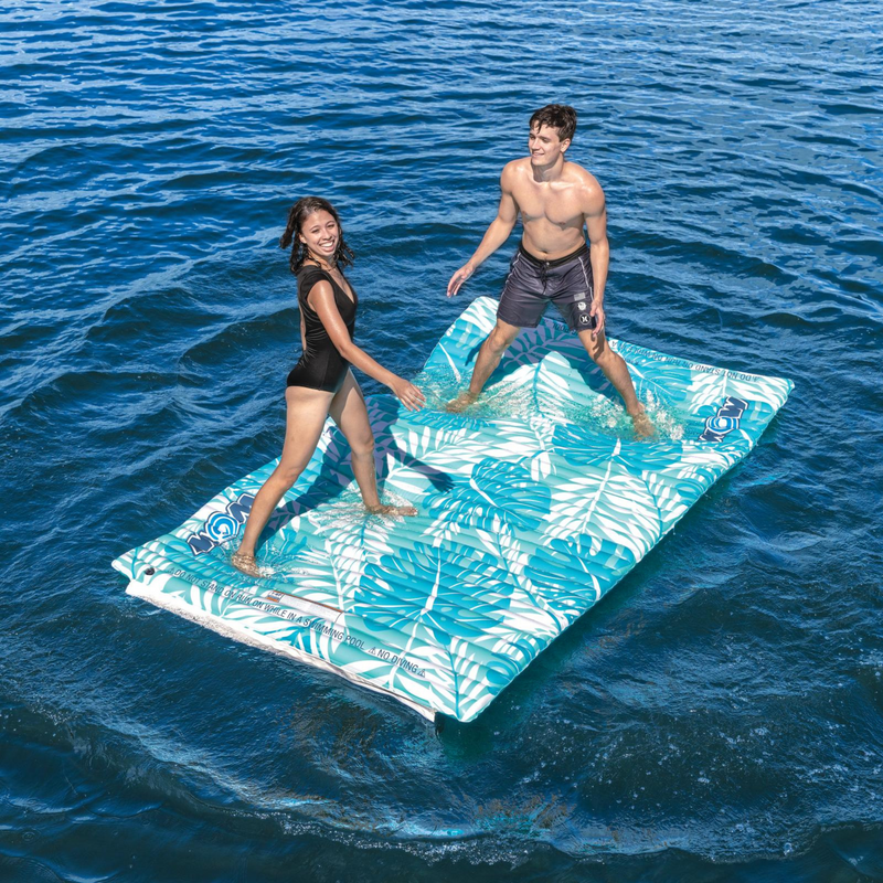 Load image into Gallery viewer, WOW Watersports Teal Palm Leaves Water Walkway
