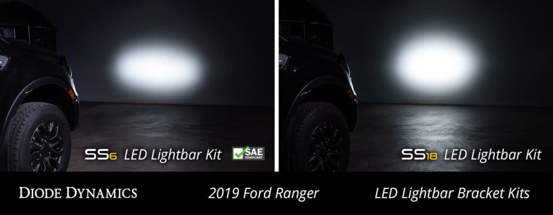 Load image into Gallery viewer, Diode Dynamics 19-21 Ford Ranger SS6 LED Lightbar Kit - Amber Driving

