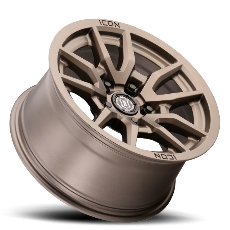 Load image into Gallery viewer, ICON Vector 5 17x8.5 5x150 25mm Offset 5.75in BS 110.1mm Bore Bronze Wheel
