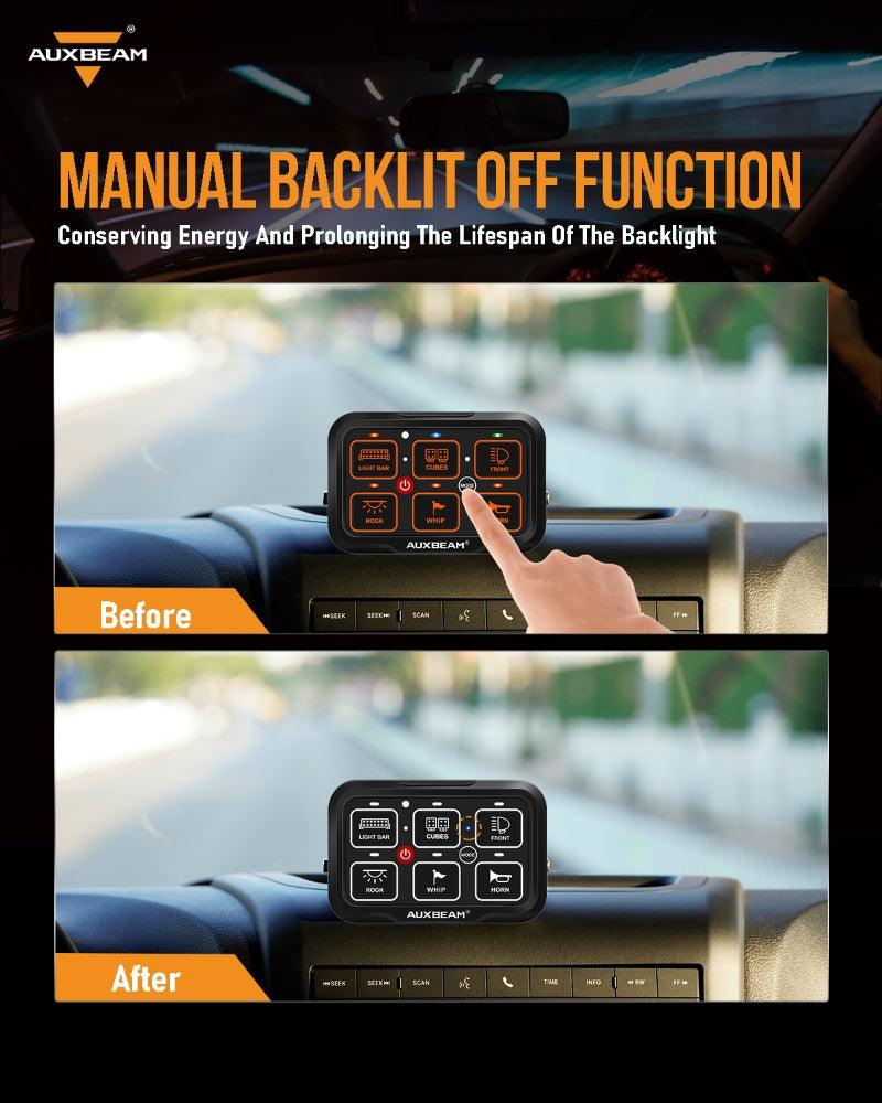Load image into Gallery viewer, AR-600 RGB Switch Panel with APP, Toggle/ Momentary/ Pulsed Mode Supported
