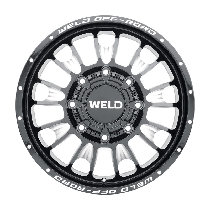 Load image into Gallery viewer, Weld Off-Road W121 20X8.25 Scorch Front 8X200 ET108 BS8.90 Gloss Black MIL 142.2
