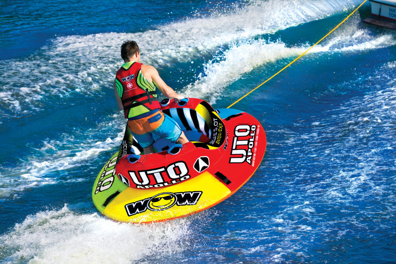 Load image into Gallery viewer, WOW Sports Uto Apollo 2 Person Towable Water Tube For Pool and Lake (18-1090 )

