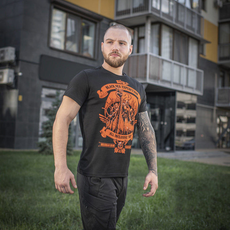 Load image into Gallery viewer, M-Tac T-shirt Black Sea Expedition
