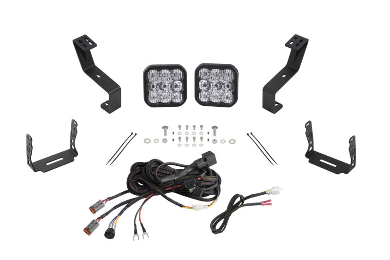 Load image into Gallery viewer, Diode Dynamics SS5 Bumper LED Pod Light Kit for 2019-Present Ram - Pro White Combo
