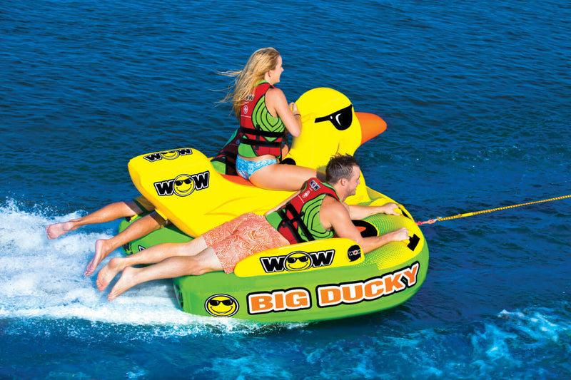 Load image into Gallery viewer, WOW Watersports Big Ducky 3 Person Towable Water Tube For Pool and Lake
