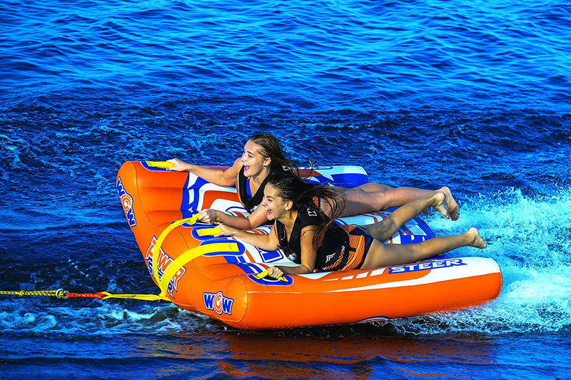 Load image into Gallery viewer, WOW Watersports Power Steer 2 Person 2P Steerable Deck Tube Towable
