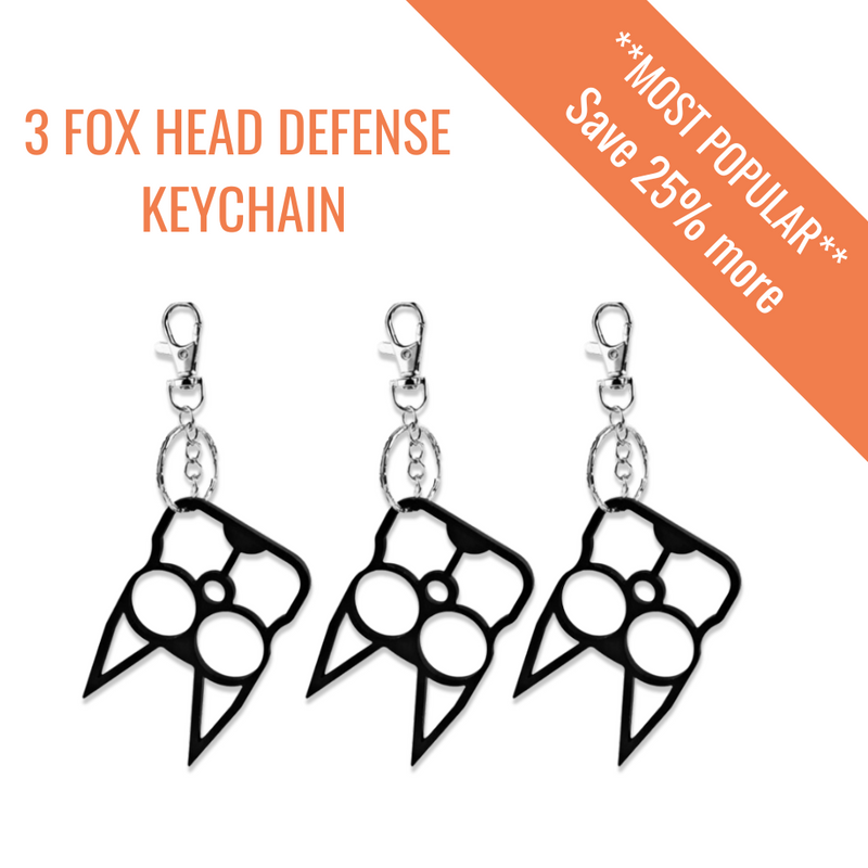 Load image into Gallery viewer, Fox Head Self Defense Keychain

