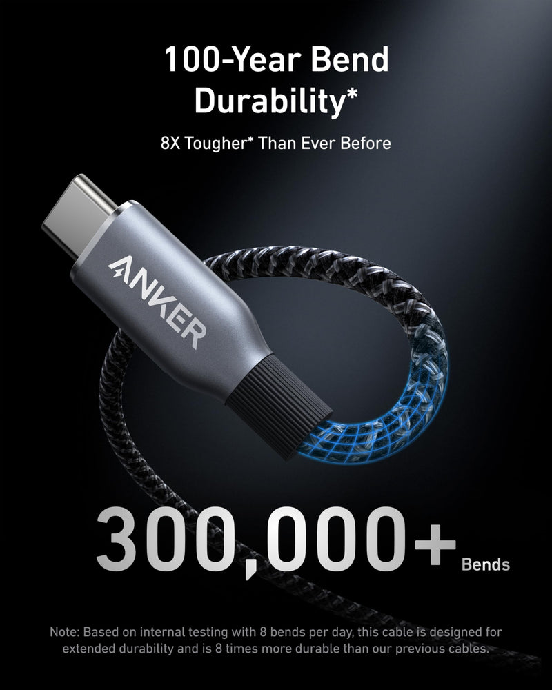 Load image into Gallery viewer, Anker Prime USB-C to USB-C Cable (240W, Upcycled-Braided)
