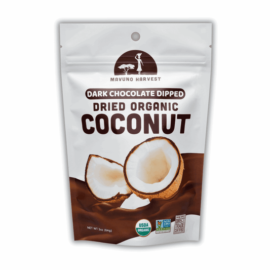 Organic Dried Coconut Dipped in Dark Chocolate - Skoutley Outdoors LLC