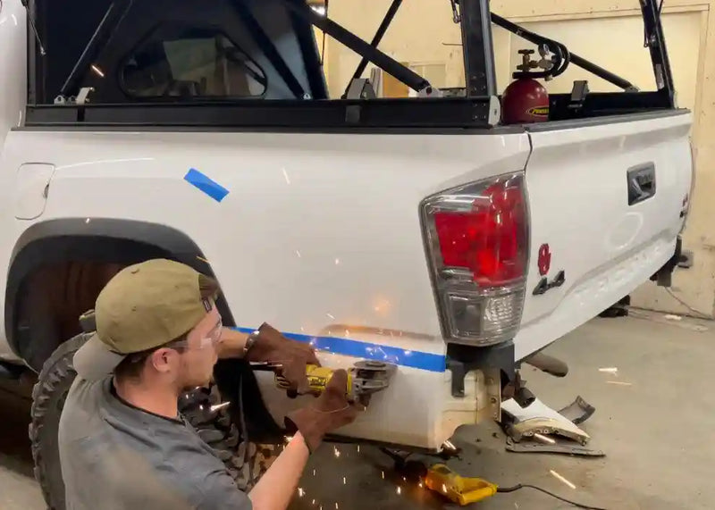 Load image into Gallery viewer, Hi-Lite Overland Toyota Tacoma Rear Bumper 3rd Gen (2016-2023)
