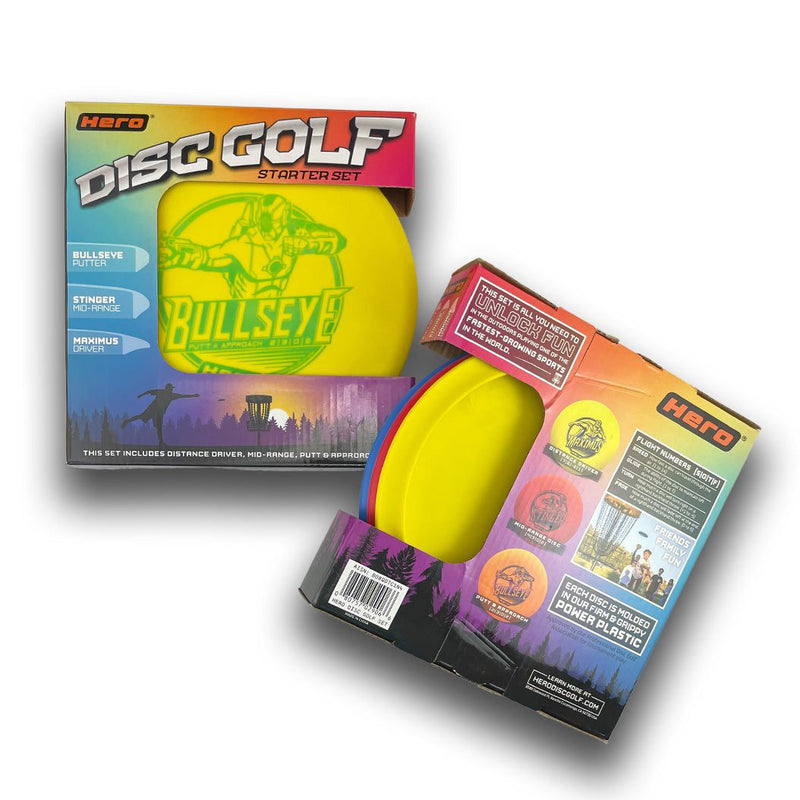 Load image into Gallery viewer, Hero Disc Golf Starter Set - 3 Discs
