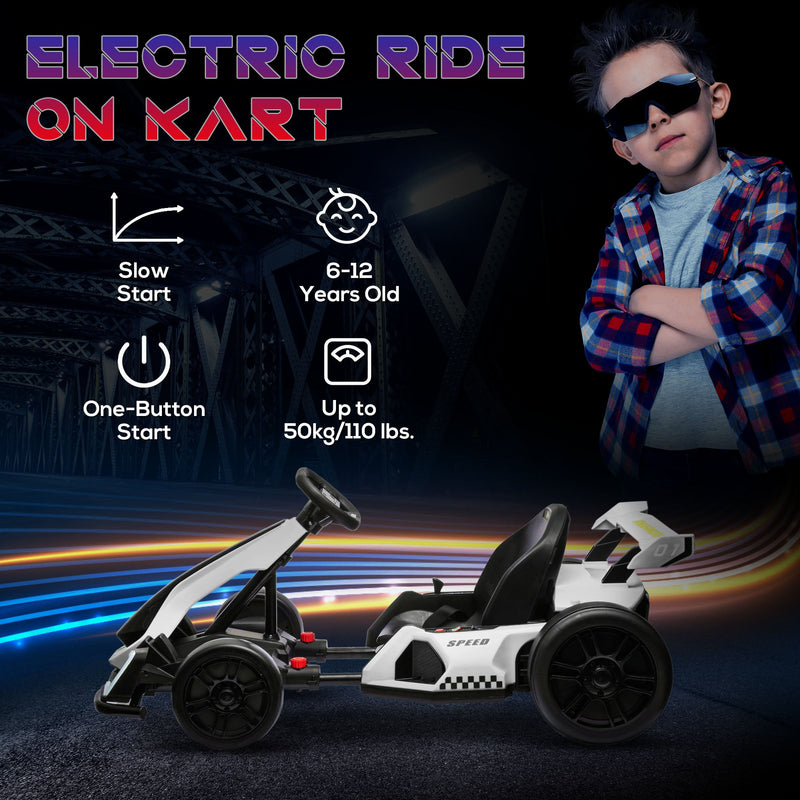 Load image into Gallery viewer, Adjustable Seat Electric Go Kart with Slow Start - 24V, 7.5 MPH
