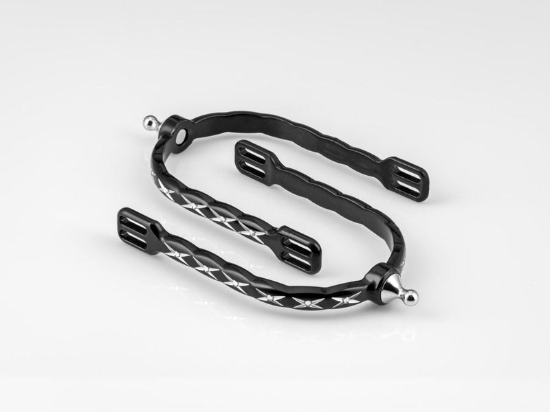 Load image into Gallery viewer, American Equus Quik-X Slim Interchangeable English Spurs - X&#39;s Edition
