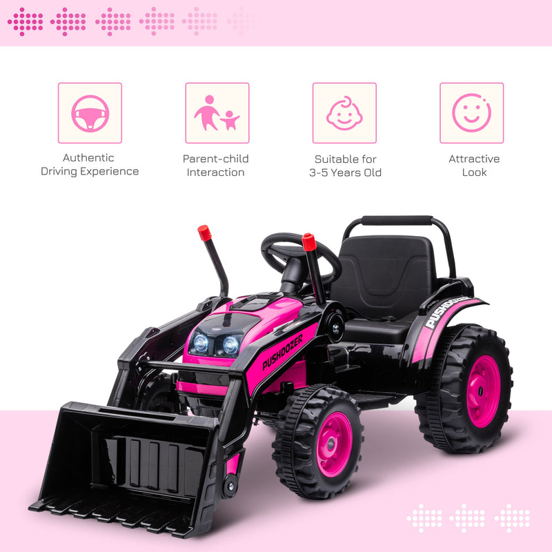 Load image into Gallery viewer, Excavator 6V Battery Tractor with Music and Headlight for Kids&#39; Riding Fun

