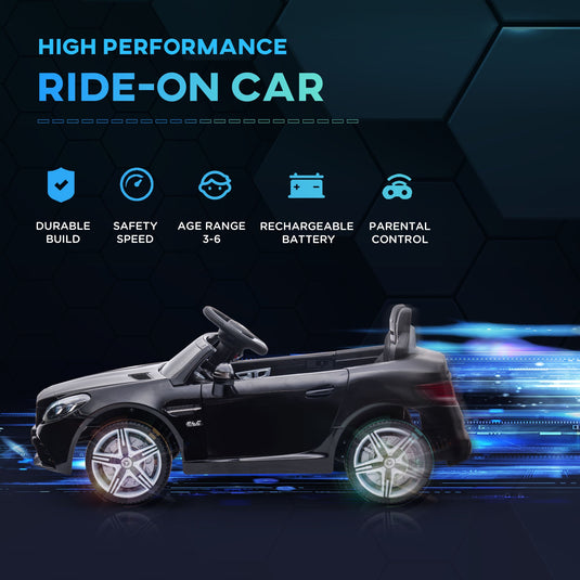 Electric Ride-On Car for Kids with Remote Control, Dual Motors, Music and Lights