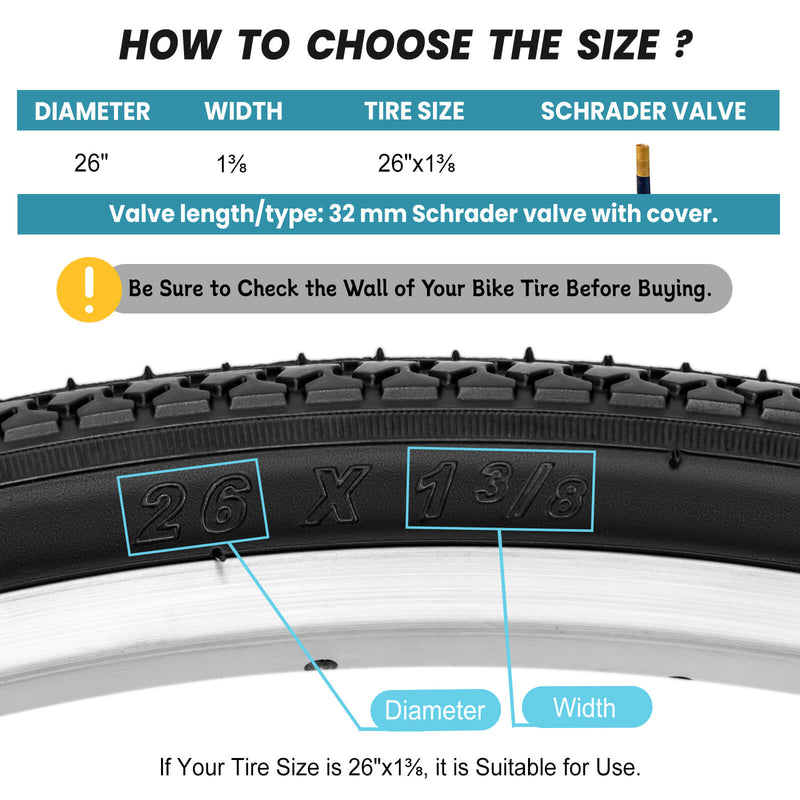 Load image into Gallery viewer, Path Bike Tube - 26×1 3/8 inch
