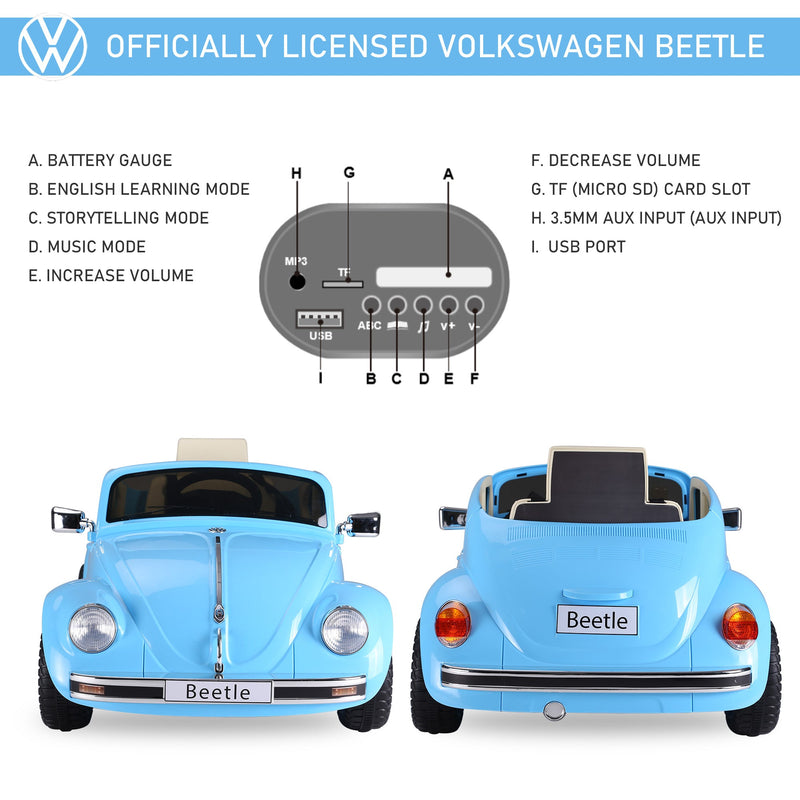 Load image into Gallery viewer, Volkswagen Electric Kids Ride-On Car 6V Battery Powered Toy
