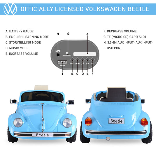 Volkswagen Electric Kids Ride-On Car 6V Battery Powered Toy