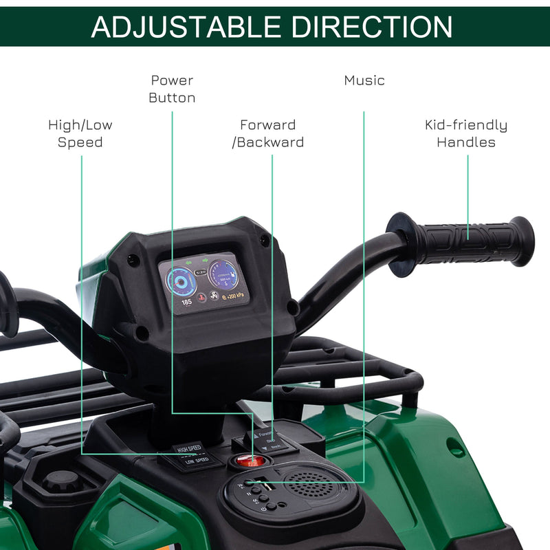 Load image into Gallery viewer, 12V Kids ATV with Music, Headlights, and Forward/Backward Function - A Fun Ride for Young Adventurers!

