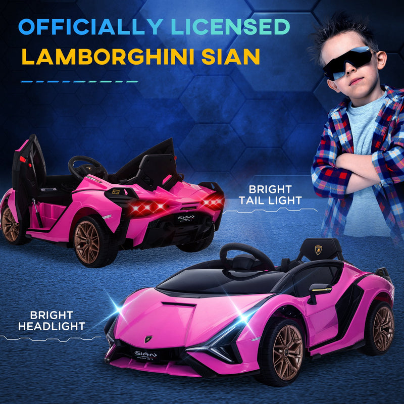 Load image into Gallery viewer, Lamborghini SIAN 12V Kids Electric Ride On Car Toy with Remote Control
