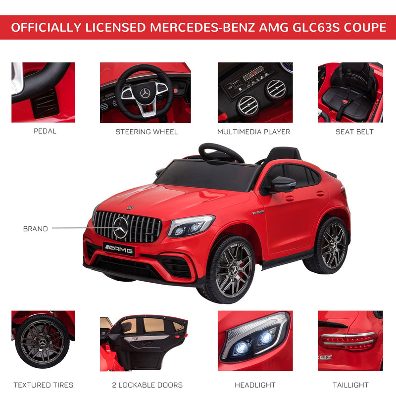 Load image into Gallery viewer, Mercedez-Benz 12V Kids Ride-On Car with Remote Control, Music, and Lights - A Premium Driving Experience for Young Ones
