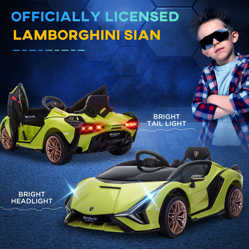 Load image into Gallery viewer, Lamborghini SIAN 12V Kids Electric Ride On Car Toy with Remote Control
