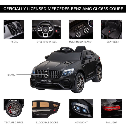 Mercedez-Benz 12V Kids Ride-On Car with Remote Control, Music, and Lights - A Premium Driving Experience for Young Ones
