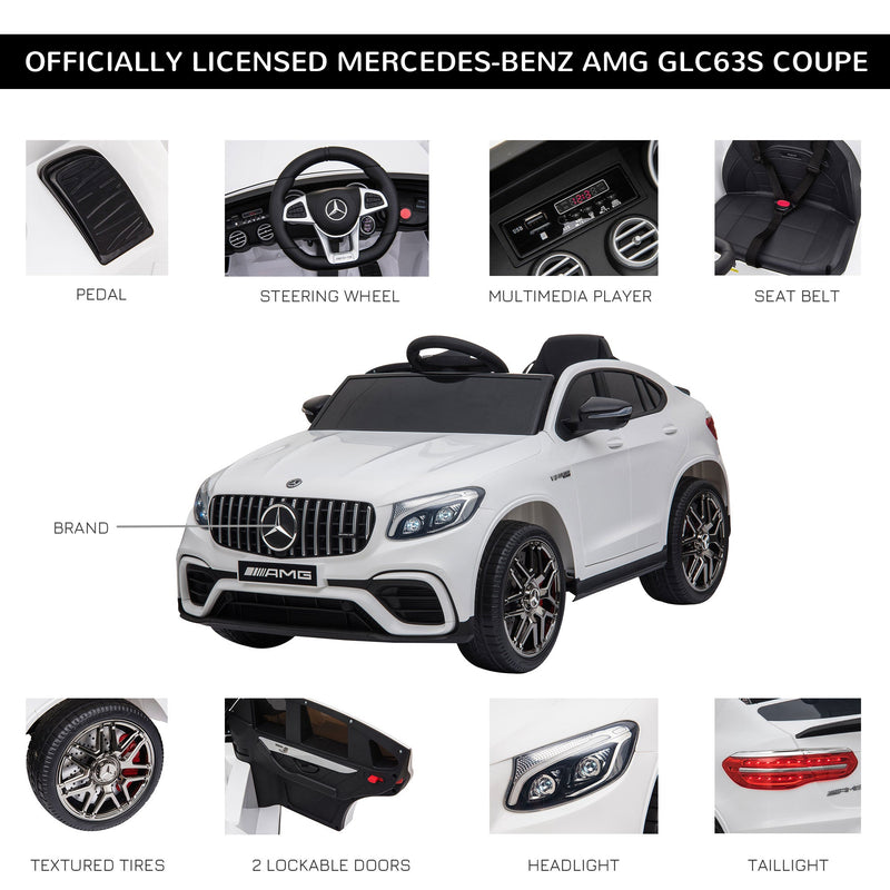 Load image into Gallery viewer, Mercedez-Benz 12V Kids Ride-On Car with Remote Control, Music, and Lights - A Premium Driving Experience for Young Ones
