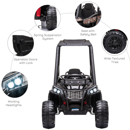 Electric ATV Car for Kids with Real Suspension and Remote Control - Perfect for Outdoor Adventures!