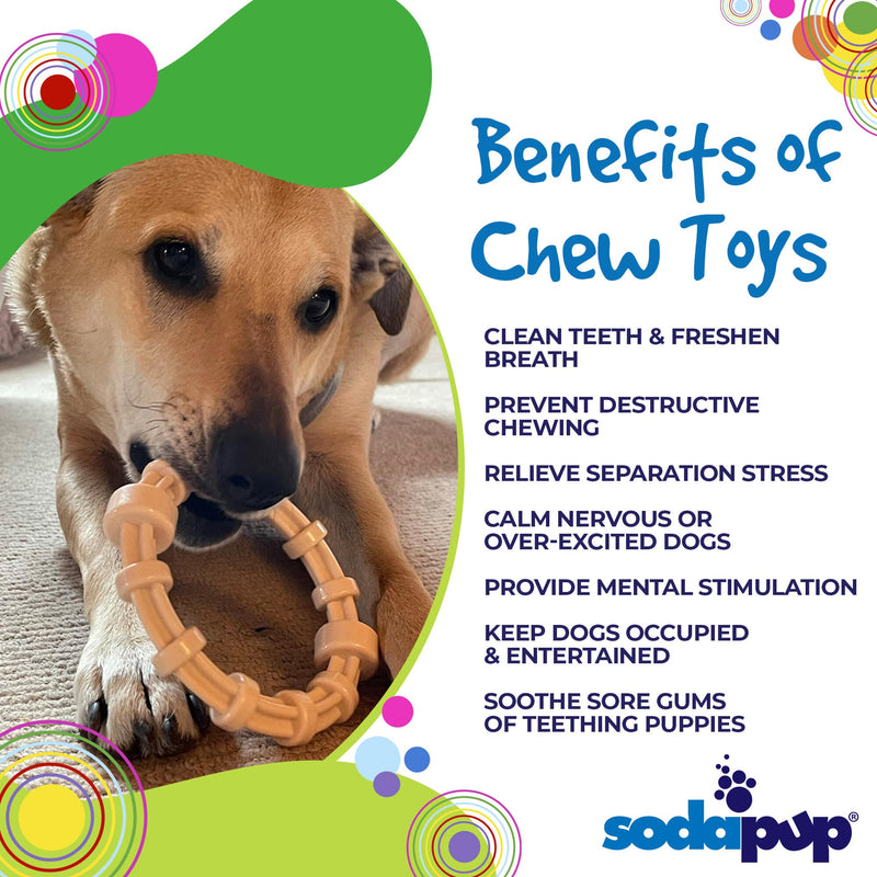Load image into Gallery viewer, Chicken Flavored Teething Ring for Puppies &amp; Aggressive Chewers | USA Made
