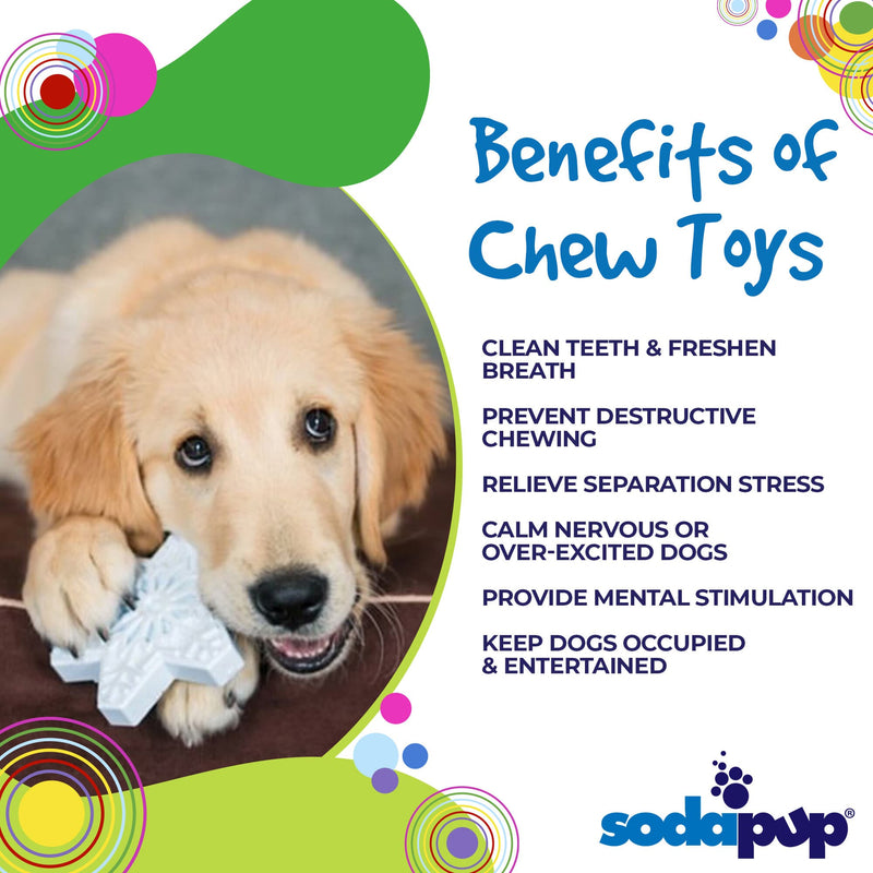 Load image into Gallery viewer, Snowflake Nylon Dog Chew Toy for Aggressive Chewers | USA Made &amp; FDA Compliant
