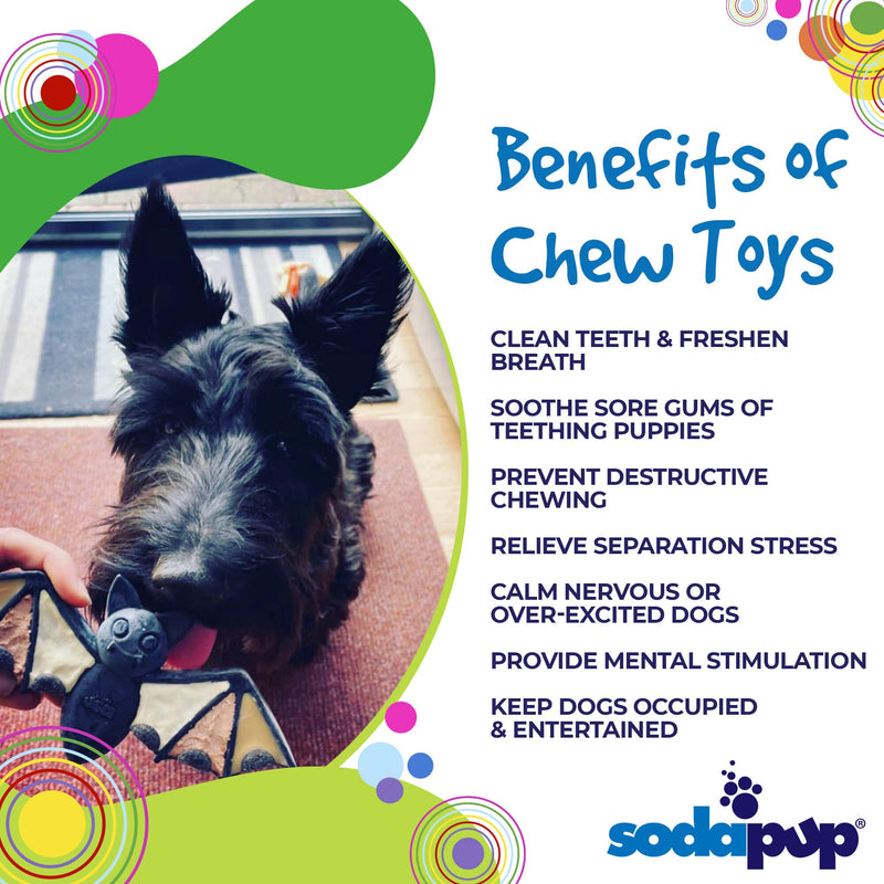 Load image into Gallery viewer, Vampire Bat Nylon Dog Chew Toy for Aggressive Chewers | USA Made &amp; FDA Compliant
