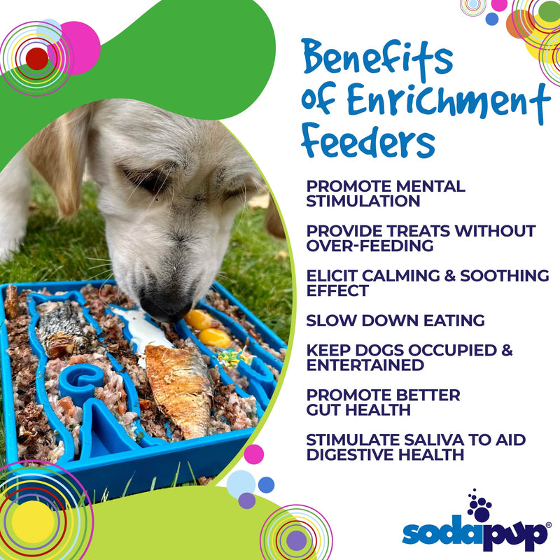 Load image into Gallery viewer, Waiting Dogs eTray - Shallow Slow Feeder Bowl for Enrichment | USA Made

