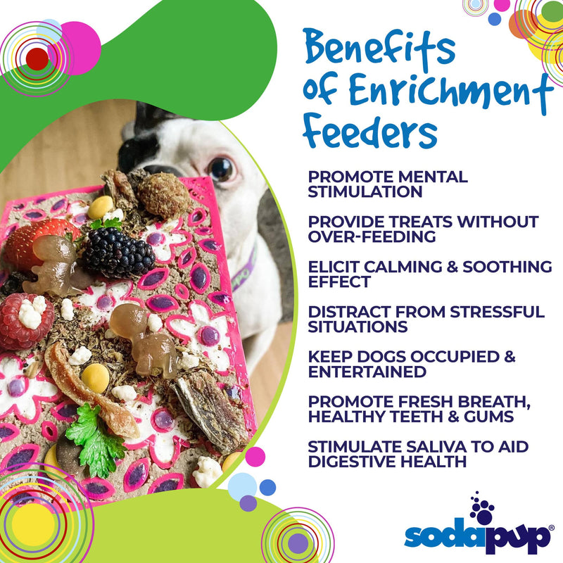Load image into Gallery viewer, Flower Power emat - Enrichment Lick Mat for Dogs and Cats | Flower Design | USA Made
